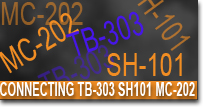 How to connect a TB-303 MC-202 SH-101 using Kenton MIDI to CV Converters